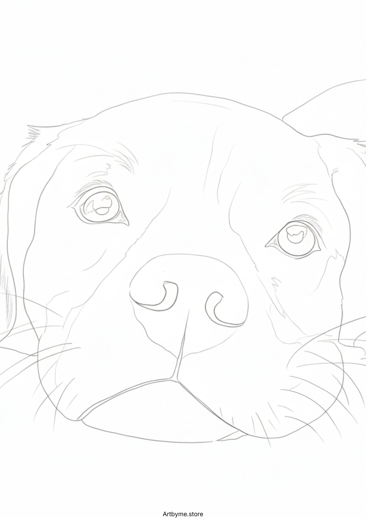 20 coloriages aquarelle de chiens mignons