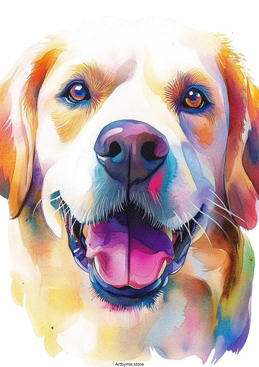 20 coloriages aquarelle de chiens mignons
