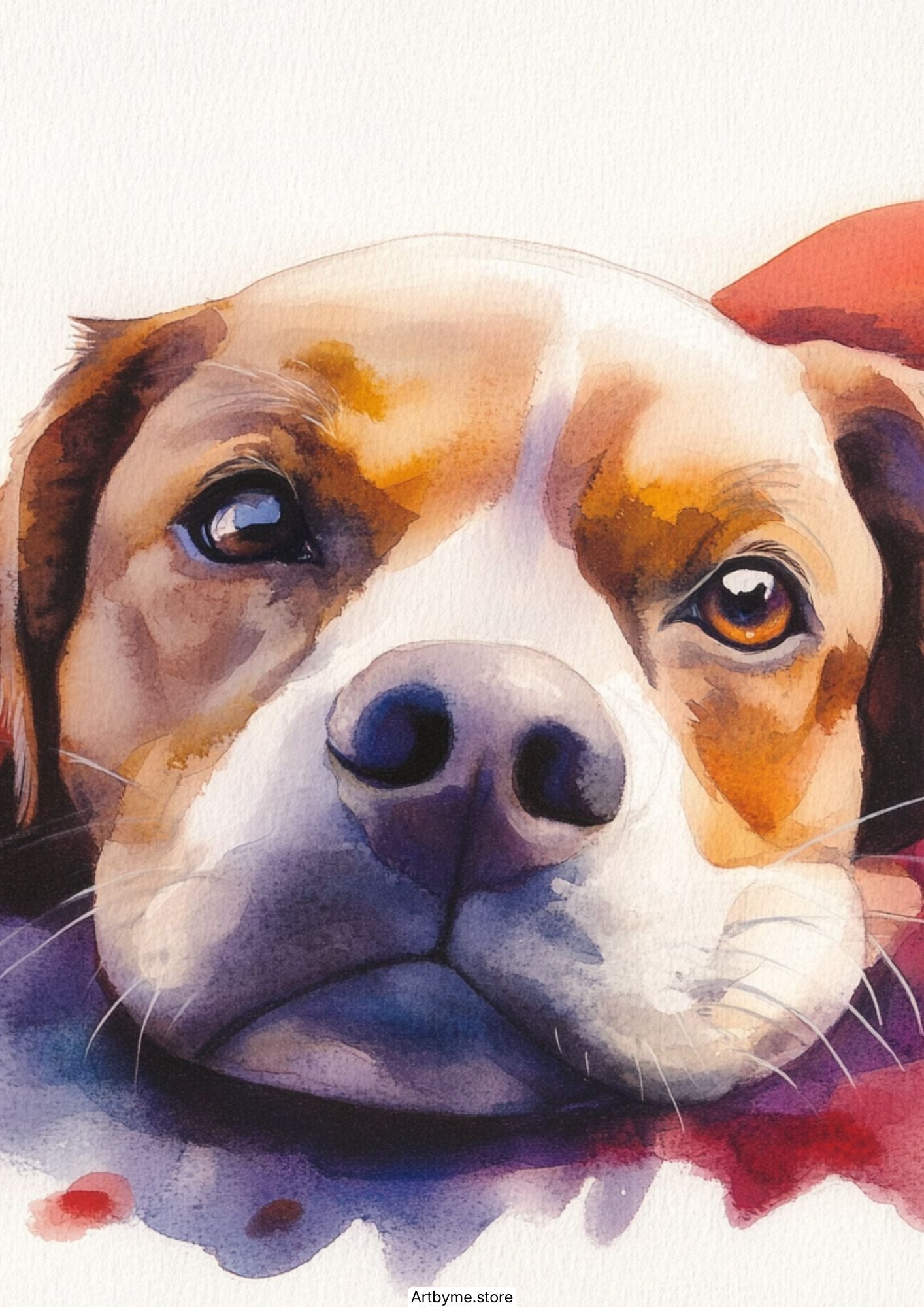 20 coloriages aquarelle de chiens mignons