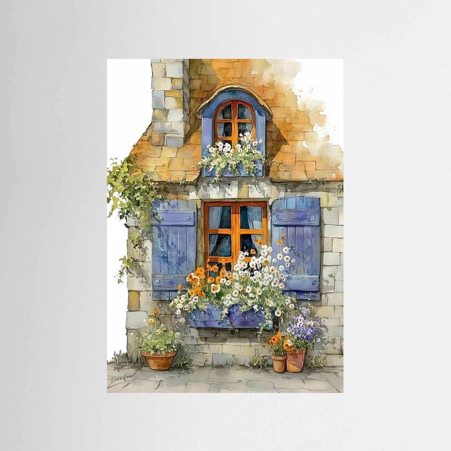 Lavender Serenity – Fine Art Watercolor Print