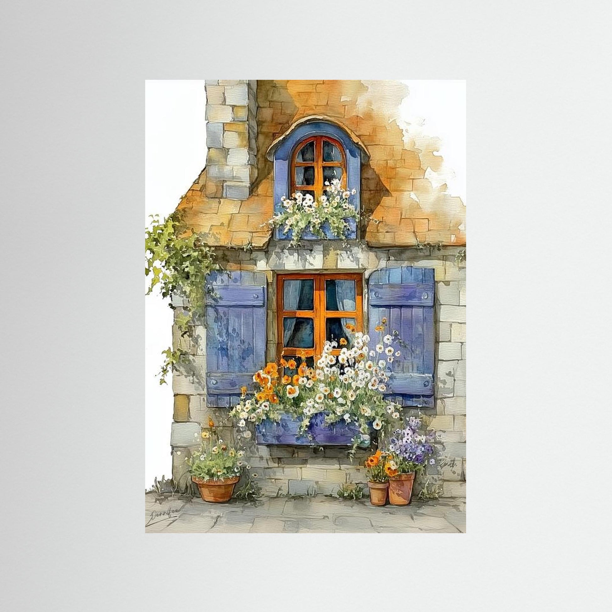 Lavender Serenity – Fine Art Watercolor Print