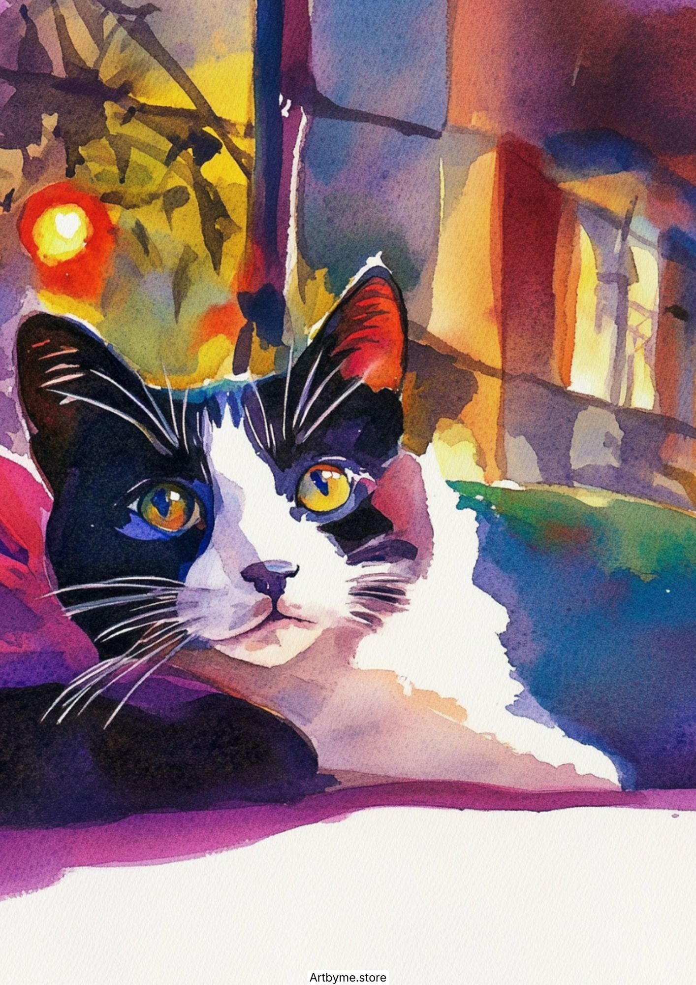 15 pages de coloriage aquarelle de chats mignons