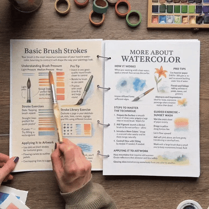 Plus de 1 000 techniques d'aquarelle et guide