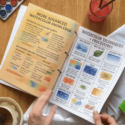Plus de 1 000 techniques d'aquarelle et guide